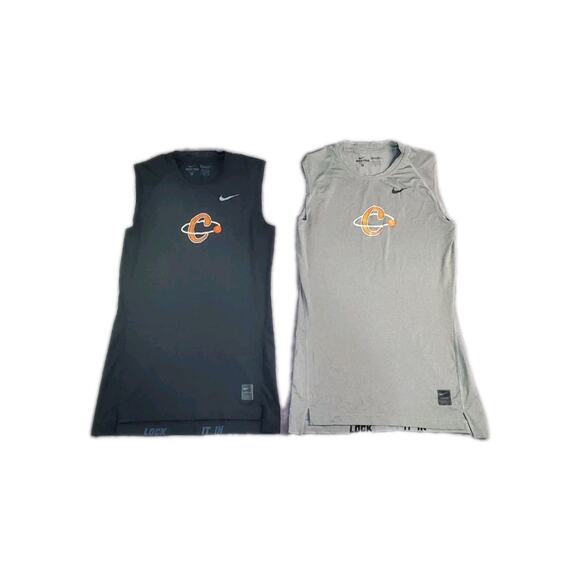 Nike Other - Nike Pro Compression Men's Size M Sleeveless Top (Lot of 2) Black Gray C32